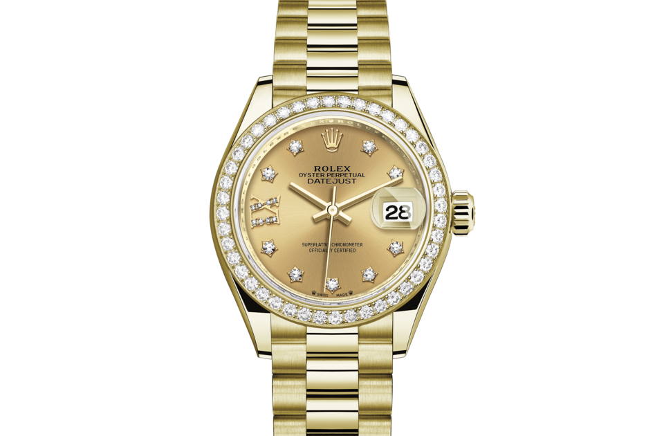 rolex datejust 28mm yellow gold