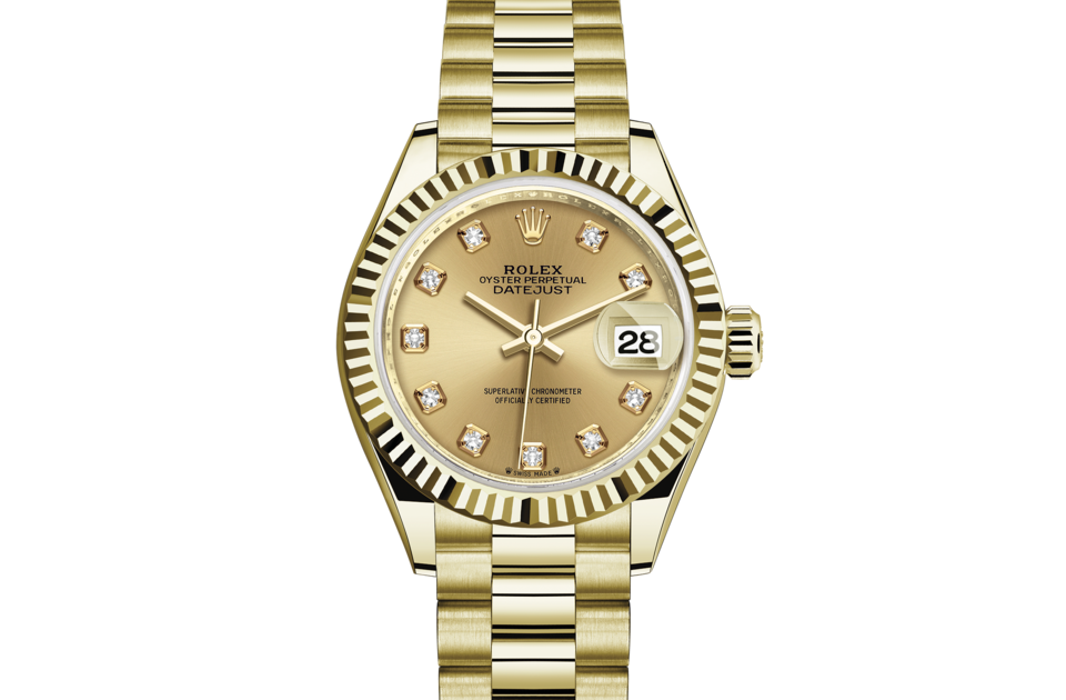 lady datejust oystersteel and yellow gold