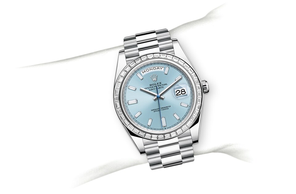 rolex day date 40 ice blue tbr