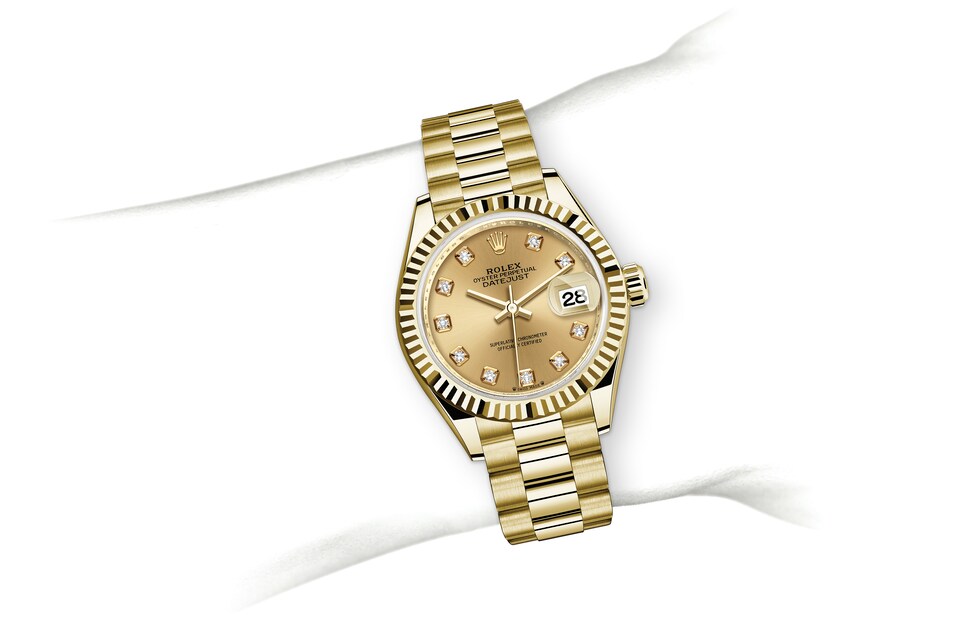 lady datejust 28 gold