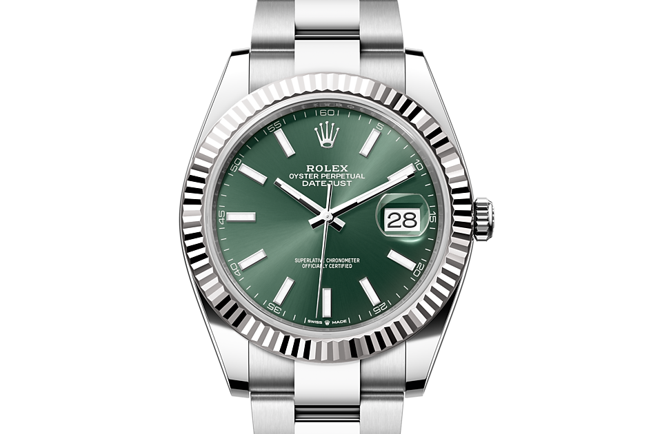 Rolex datejust 41 deals oystersteel and white gold