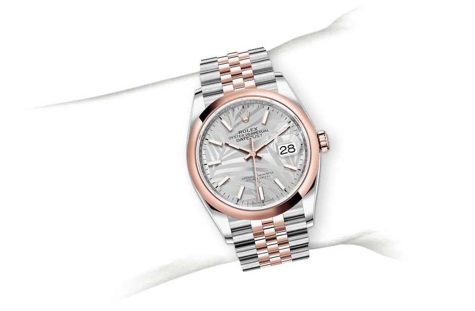 Rolex datejust 36 discount everose