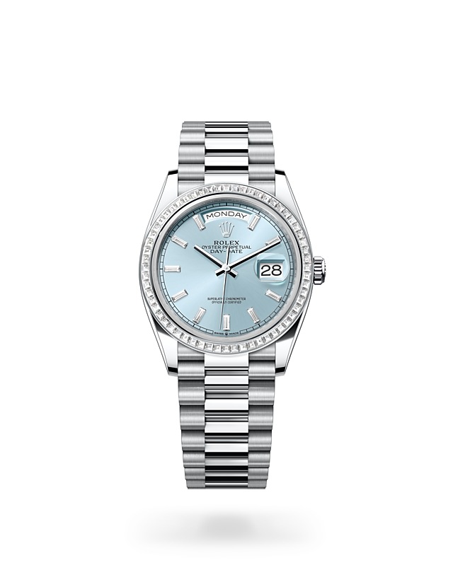 Rolex day date best sale steel price