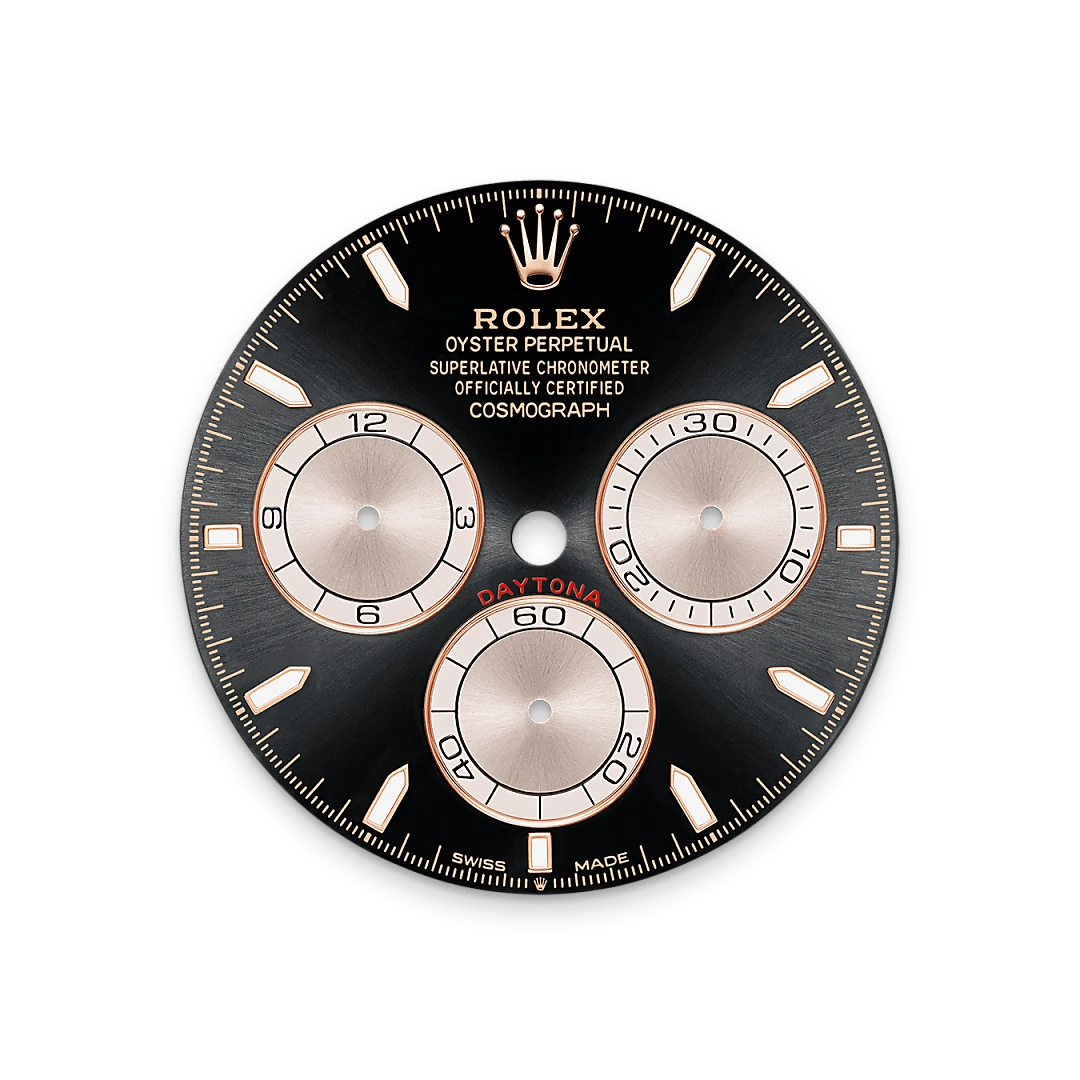 Rolex Bright black and Sundust dial