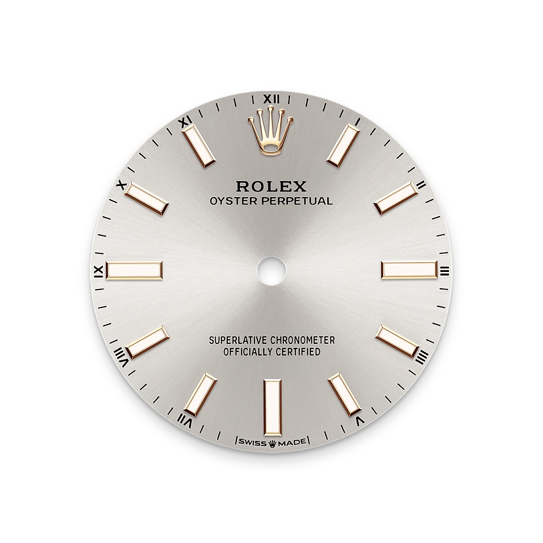 Silver dial
