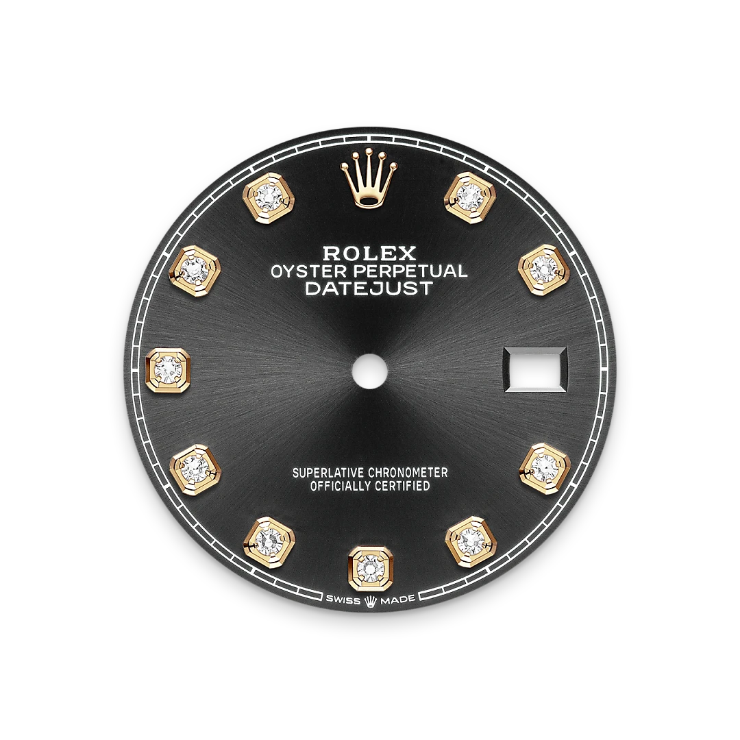 Bright black dial
