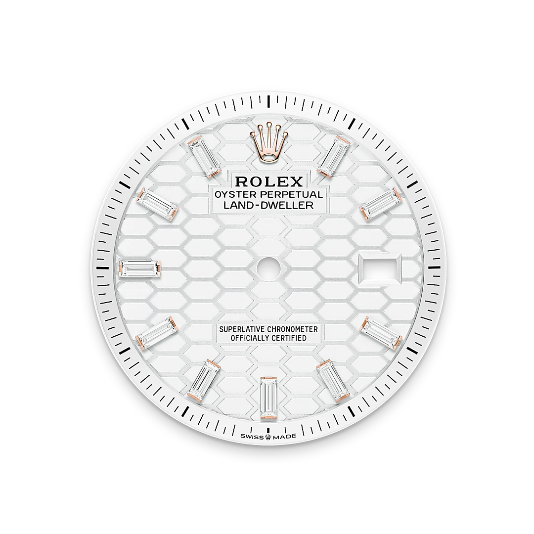 Intense white dial